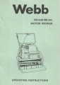 Webb 24" (60 cm) Motor Mower Operating Instructions